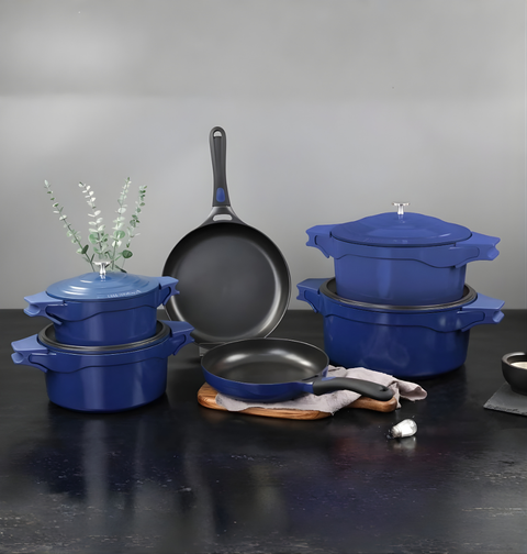 Royal Cast Aluminum Casserole | 20cm | Navy Blue
