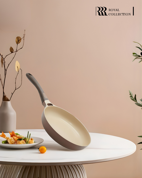 Royal Cast Aluminum Frying Pan | 24cm | Beige