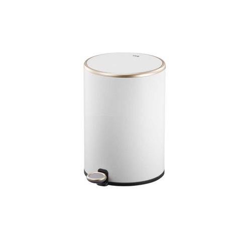 EKO Round Step Trash Bin –White 9L