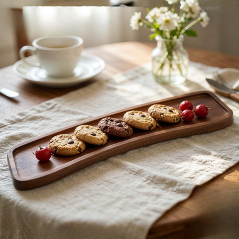 Rectangular Acacia Wood Serving Tray (Large)