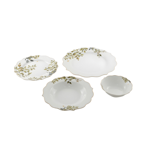 Royal Victoria Dinner Set | 24 Pieces | Olive