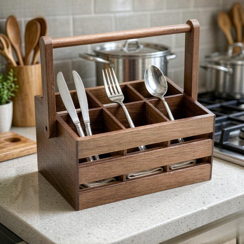 Wooden Spoon Holder