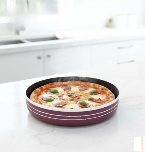 صواني فرن جرانيت | 3 أحجام | لون برغندي