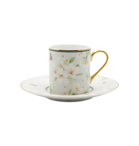 Royal Victoria Cylinder Coffee Cups | Set 6 Pieces | Yasmine