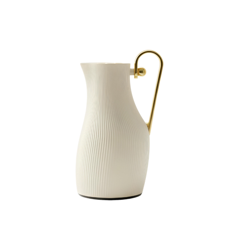 Royal Dallah | Bareq model | Beige with Gold handle