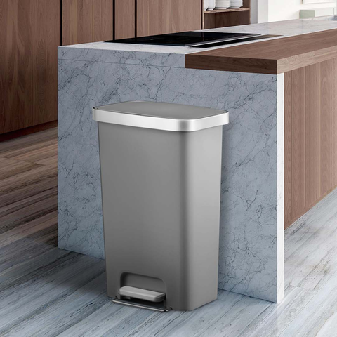 EKO Rectangular Step Trash Bin-45L