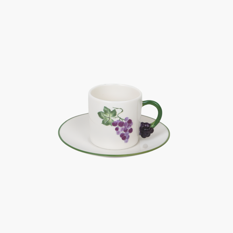 Fruit Design Coffee Cups & Saucers | SOLECASA | Berries  | 6 mug