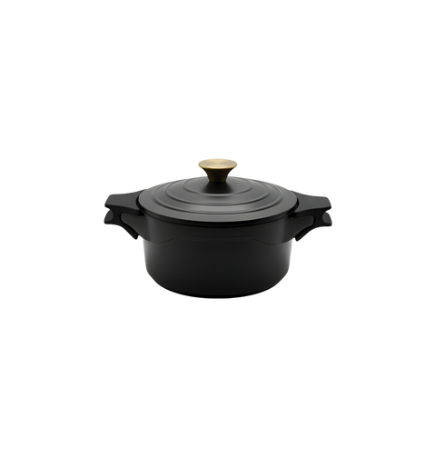 Royal Cast Aluminum Casserole | 20cm | Black