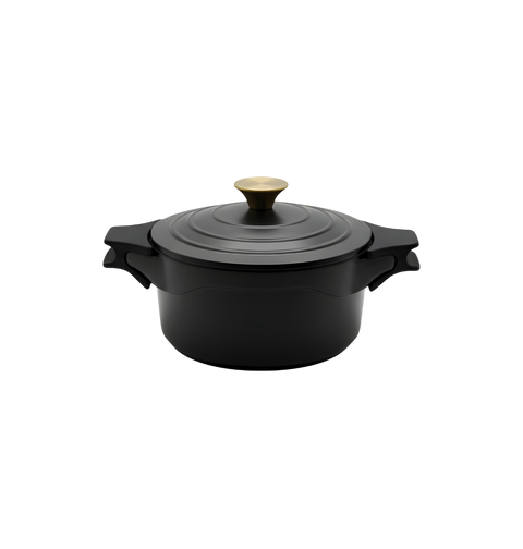 Royal Cast Aluminum Casserole | 24cm | Black