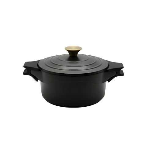 Royal Cast Aluminum Casserole | 28cm | Black