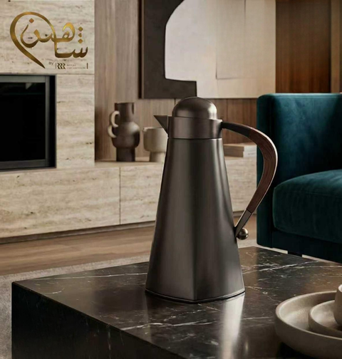 Royal Dallah | Shaheen model | Dark Silver with wood