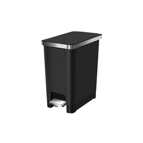 EKO Slim Step Trash Bin – 15L – Black