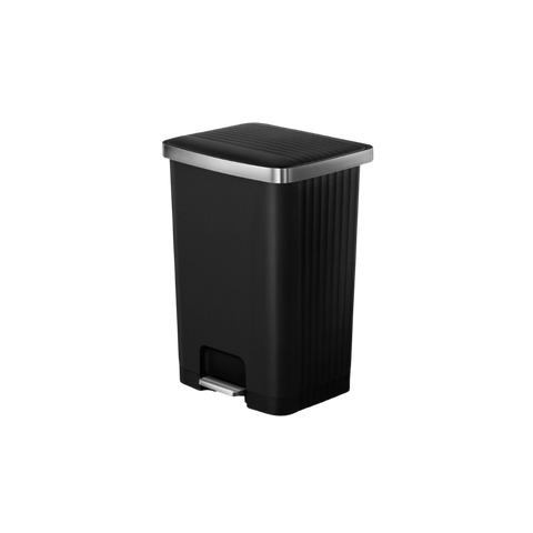 EKO Slim Step Wide Trash Bin – 70L – Black