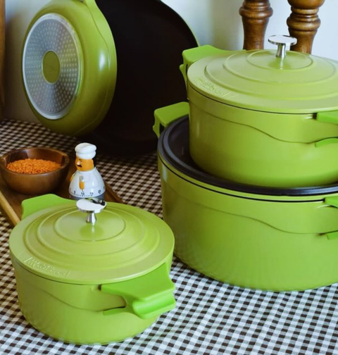 Royal Cast Aluminum Casserole | 24cm | Green