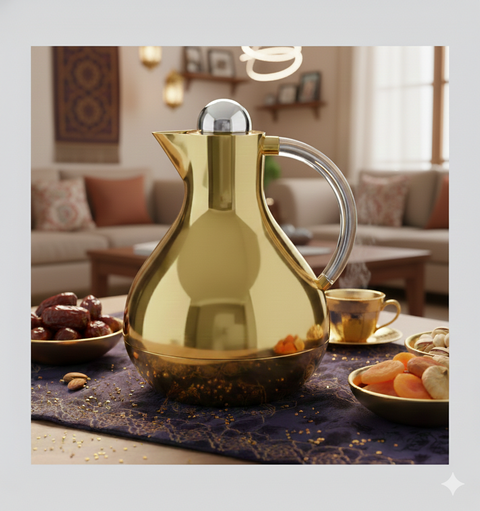 Royal Dallah | Lo’Lo' model | Gold with Acrylic handle