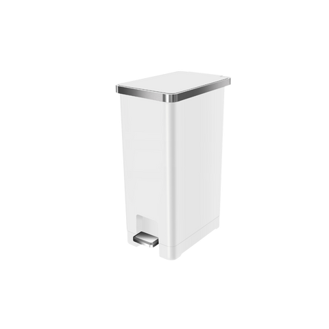 EKO Slim Step Trash Bin – 45L – White