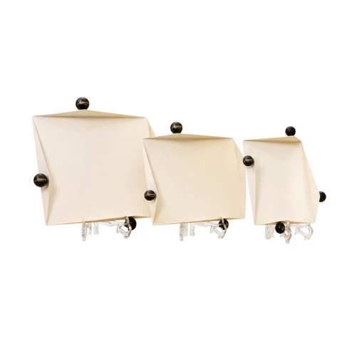 Beige Rectangular Serving Trays Set – 3 Pieces