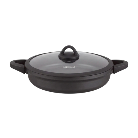 Royal Low Casserole Pot | Black Knob