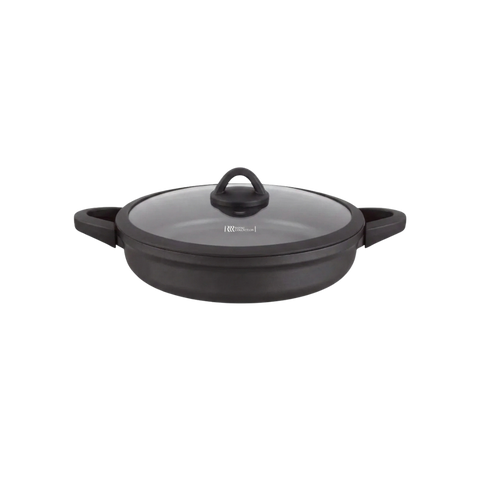 Royal Low Casserole Pot | Black Knob