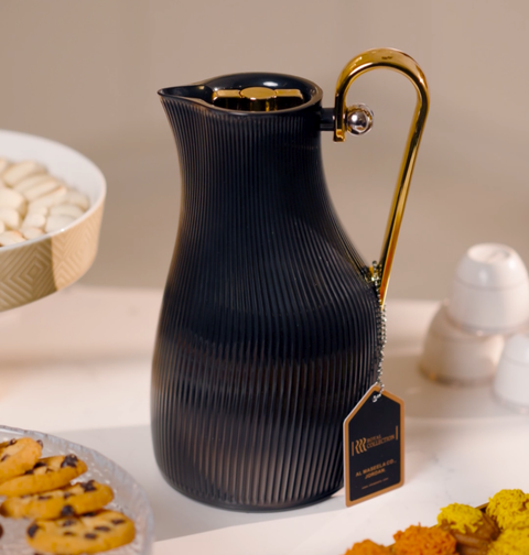 Royal Dallah | Bareq model | Black with Gold handle