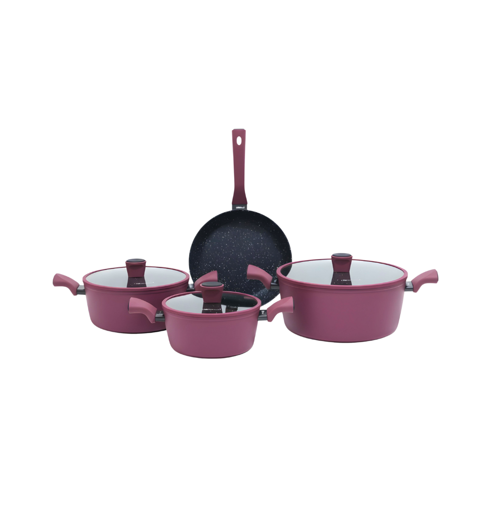 Granite Cookware Set | Vela Model | Burgundy – Royal Zone