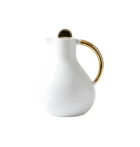 Royal Dallah | Lo’Lo' model | White with Gold handle