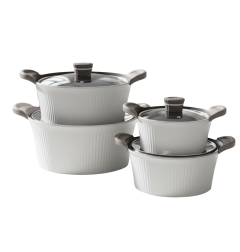 Granite Cookware Set | SHELL Model | 16 Pieces | White