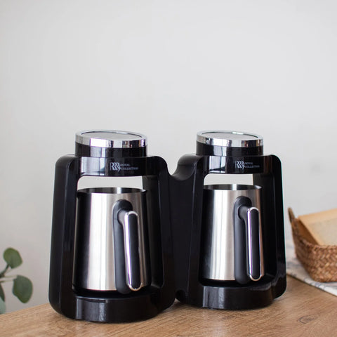 Royal Double Turkish Coffee Maker | Stainless Steel | 800W